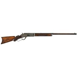 Fine Deluxe Special Order Winchester Third Model 1876 Lever Action Rifle with Heavy Barrel and Facto