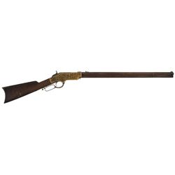 Historic and Phenomenally Well Documented Indian War Veteran John Haag's Henry Lever Action Rifle wi