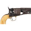 Image 3 : Factory Engraved Colt Model 1860 Army Revolver with Relief Carved Ivory Grips