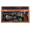 Image 1 : Early Production Cased Deluxe Factory Engraved Colt Model 1851 Navy Revolver