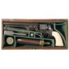 Image 1 : Cased Colt London Model 1851 Navy Revolver with Ivory Grips and Accessories