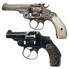 Image 1 : Collector's Lot of Two Smith & Wesson Double Action Revolvers -A) New York Engraved Smith & Wesson 3