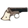 Image 4 : Factory Engraved Remington Elliot Patent 32 Caliber Ring Trigger Pepperbox Revolver with Ivory Grips