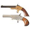 Image 1 : Two Antique Single Shot Pistols with Case -A) H.C. Lombard Single Shot Pistol