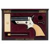 Image 1 : Cased C. Sharps Model 1B Four Barrel Pepperbox Pistol with Ivory Grips and a Case