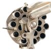 Image 2 : Unique and Scarce European 20 Shot Superposed Pinfire Revolver