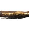 Image 13 : Highly Decorative Pair of Unmarked Engraved Gold Inlaid European Holster Flintlock Pistols with Reli