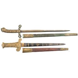 Two Decorated Daggers with Sheaths