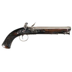 Clark English Flintlock Pistol