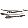 Image 1 : Pair of Japanese Swords in Clan-Themed "Daisho" Mounting with Signed Kogatana