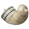 Image 2 : Persian Style Gold Embellished Hand Axe and a Shell Powder Flask