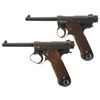 Image 1 : Collector's Lot of Two Japanese Type 14 Nambu Semi-Automatic Pistols -A) Early Kokura Arsenal Japane