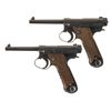 Image 1 : Collector's Lot of Two Nagoya Type 14 Nambu Large Trigger Guard Semi-Automatic Pistols -A) Nagoya Ty