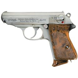 Magnificent Rare  and Desirable Early Pre-War Verchromt Finish Walther PPK with Walther Marked Holst