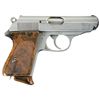 Image 2 : Magnificent Rare  and Desirable Early Pre-War Verchromt Finish Walther PPK with Walther Marked Holst