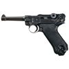 Image 1 : Excellent World War II "41" Dated "byf" Code Nazi Luger Rig with Two Magazines and Black Pigskin Lea