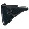 Image 3 : Excellent World War II "41" Dated "byf" Code Nazi Luger Rig with Two Magazines and Black Pigskin Lea