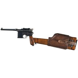Mauser Model 1930 Commercial Broomhandle Semi-Automatic Pistol with Shoulder Stock