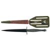Image 1 : Rare OSS Stiletto with "Spatula" Pattern Sheath