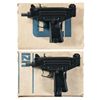 Image 1 : Two Consecutively Serial Numbered UZI Semi-Automatic Pistols with Cases -A) IMI/Action Arms UZI 9MM 