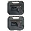 Image 1 : Two Glock Semi-Automatic Pistols with Cases -A) Glock 31 .357