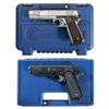 Image 1 : Two Smith & Wesson 1911 Semi-Automatic Pistols with Cases -A) Smith & Wesson E Series 1911