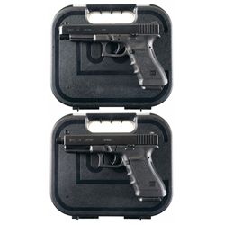 Two Glock Semi-Automatic Pistols with Cases -A) Glock 34 9mm Semi-Automatic Pistol