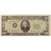 Image 1 : 1950A $20 FEDERAL RESERVE NOTE, MISCUT REVERSE, CIRCULATED