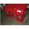 Image 1 : RED METAL MECHANICS TOOL BOX COMPLETE WITH ASSORTED TOOLS