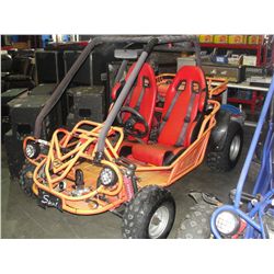 GAS POWERED 2 SEATER DUNE BUGGY NO BATTERY  - ORANGE