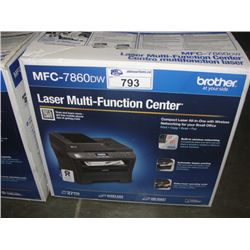 BROTHER LASER MULTI FUNCTION CENTER MODEL MFC7860DW