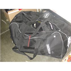 WARRIOR HOCKEY BAG DUFFLE FILLED WITH ASSORTED HOCKEY GEAR