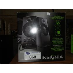 INSIGNIA POWERED COMPUTER SPEAKERS WITH SUB WOOFER