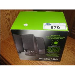 INSIGNIA POWERED COMPUTER SPEAKERS WITH SUBWOOFER