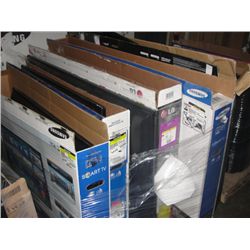 PALLET LOT OF 6 ASSORTED TVS FOR PARTS OR REPAIR