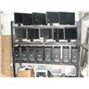 Image 1 : ROLLING CART FILLED WITH ASSORTED DELL COMPUTER TOWERS, MONITORS AND ASSORTED PARTS AND 2 PANASONIC