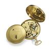 Image 2 : BREGUET PARIS NO. 373 MANUFACTURED IN 1799 A FINE GOLD OPENFACE QUARTER-REPEATING A-TOC JUMP-HOUR...