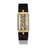 Image 1 : CORUM GOLDEN BRIDGE MANUFACTURED CIRCA 1990 AN UNUSUAL GOLD rectangular WRISTWATCH 18K, BAGUETTE ...