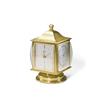 Image 1 : ANGELUS MANUFACTURED CIRCA 1960 AN ATTRACTIVE GILT METAL LANTERN-SHAPEd 8-dayS DESK TIMEPIECE WIT...
