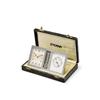 Image 1 : ETERNA NO. 2375963 MANUFACTURED CIRCA 1935 AN ATTRACTIVE STAINLESS STEEL DESK TIMEPIECE WITH ALAR...