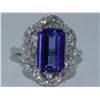 Image 1 : Natural Tanzanite w/ Diamond Ring