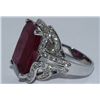 Image 2 : Natural Rubellite w/ Diamond Cocktail Ring