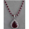 Image 1 : Natural Rubellite w/ Diamonds and Ruby Necklace