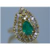 Image 2 : Natural Colombian Emerald Diamond Ring