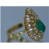 Image 3 : Natural Colombian Emerald Diamond Ring