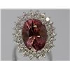Image 1 : Natural Pink Tourmaline w/ Diamond Ring