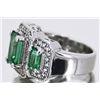 Image 2 : Natural Emerald 2.13cttw w/ Diamond Ring