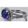 Image 2 : Natural Tanzanite 3.70ct w/ Diamond Ring