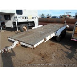 SHOP MADE DOUBLE AXLE 18' X 6' FLAT BED TRAILER