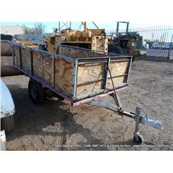 SHOP MADE SINGLE AXEL 9' X 5' TRAILER